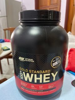 optimum nutrition whey protein empty container