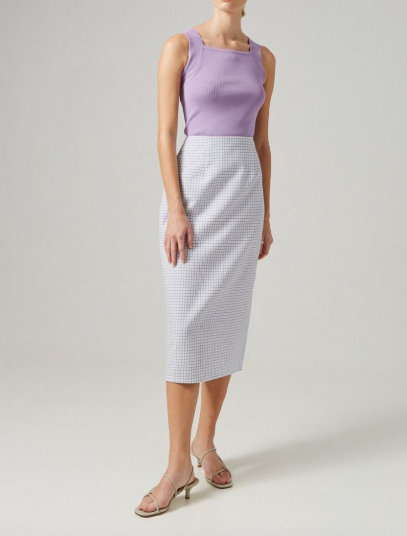 Gingham sale pencil dress