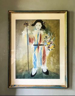 Pablo Picasso " Le Petite Pierrot aux Fleurs " Art