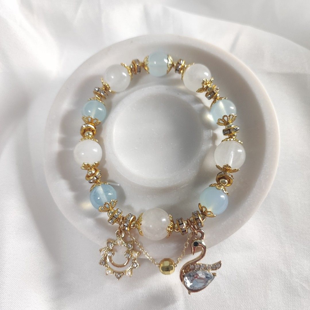 Gold moonstone clearance bracelet