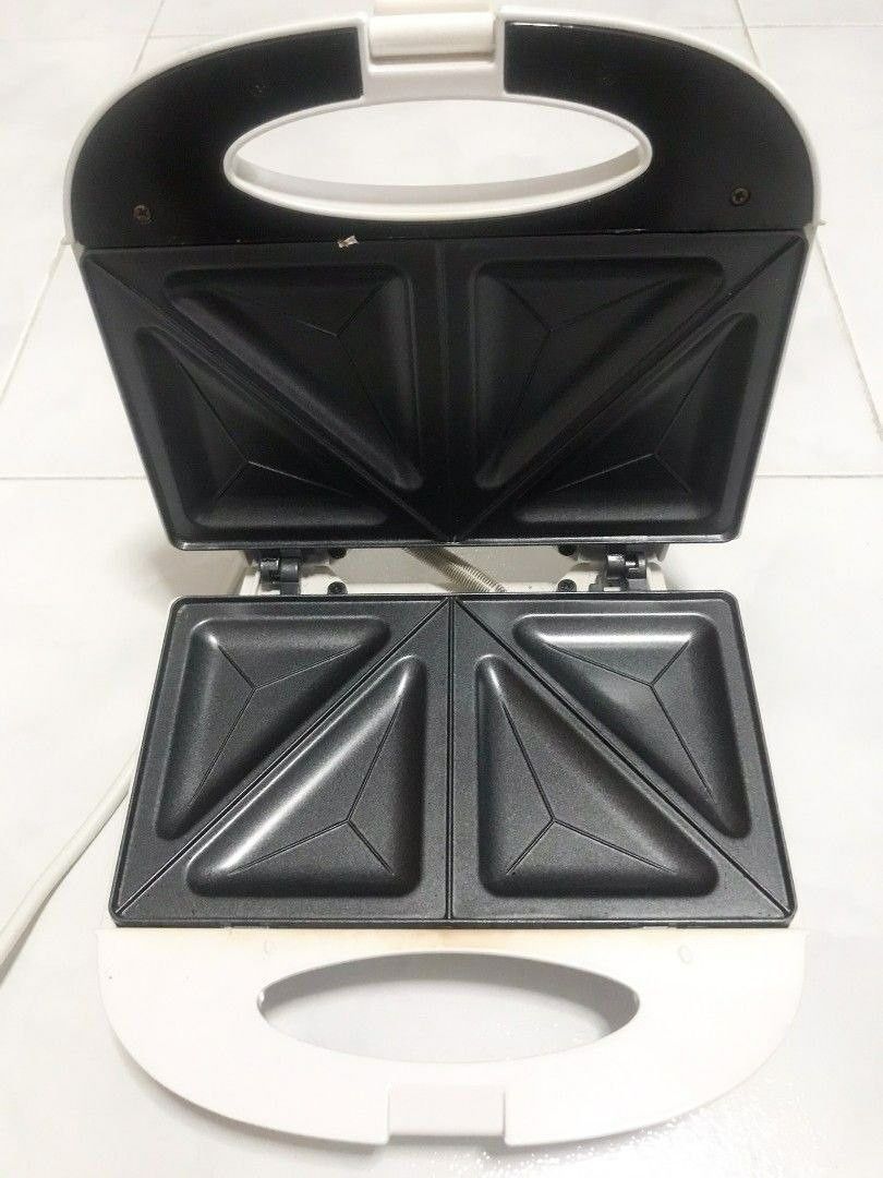 Double-sided Heating Electric Sandwich maker with Non-stick coating plate  (PPT353)