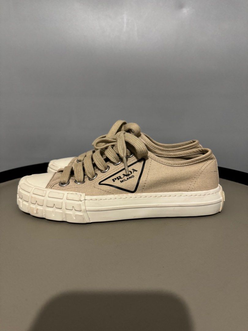 Prada wheel canvas sneakers clearance