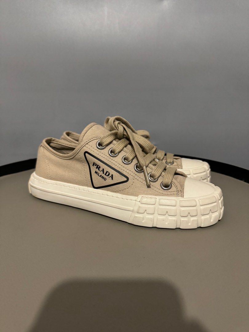 Prada wheel canvas sneakers store