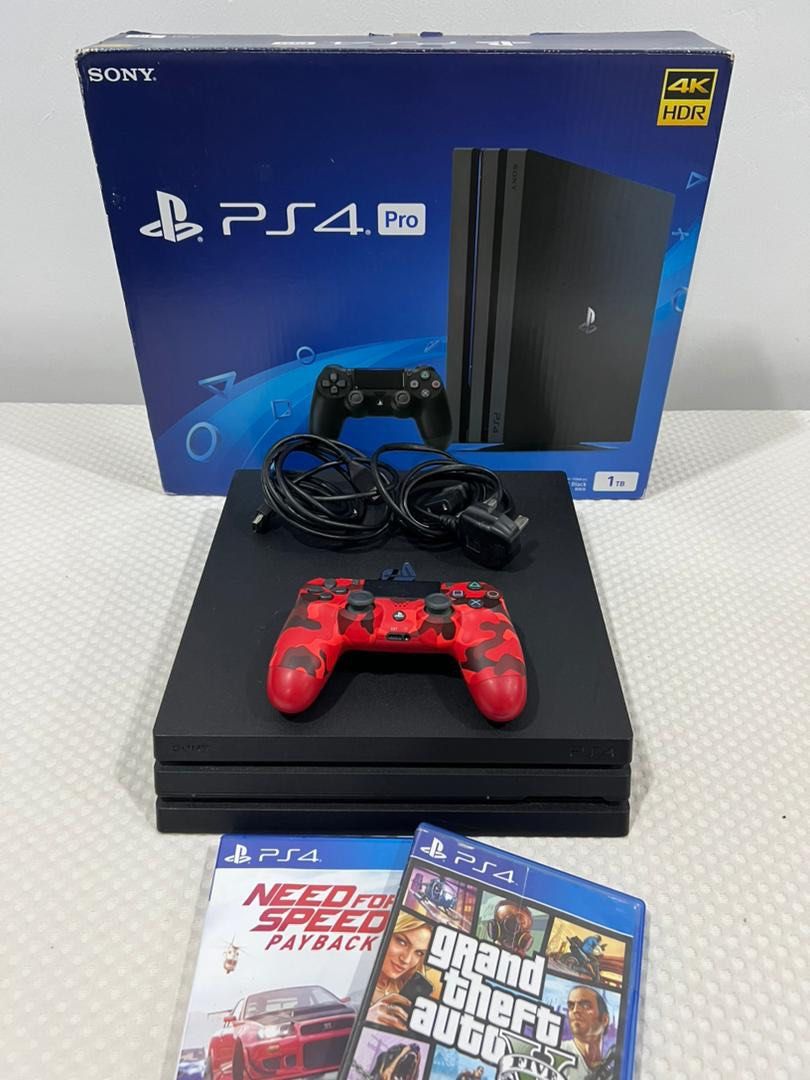 PS4 PRO 1TB Video Gaming Video Game Consoles PlayStation on