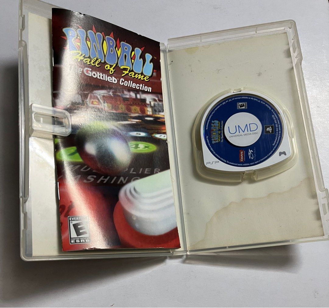 PSP pinball hall of fame crave UMD original USA games not xbox x one  gamecube dreamcast ps4 ps5, Video Gaming, Video Games, PlayStation on  Carousell