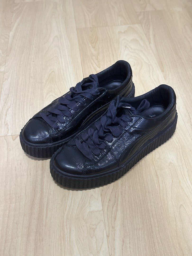 Puma fenty on sale creepers black patent