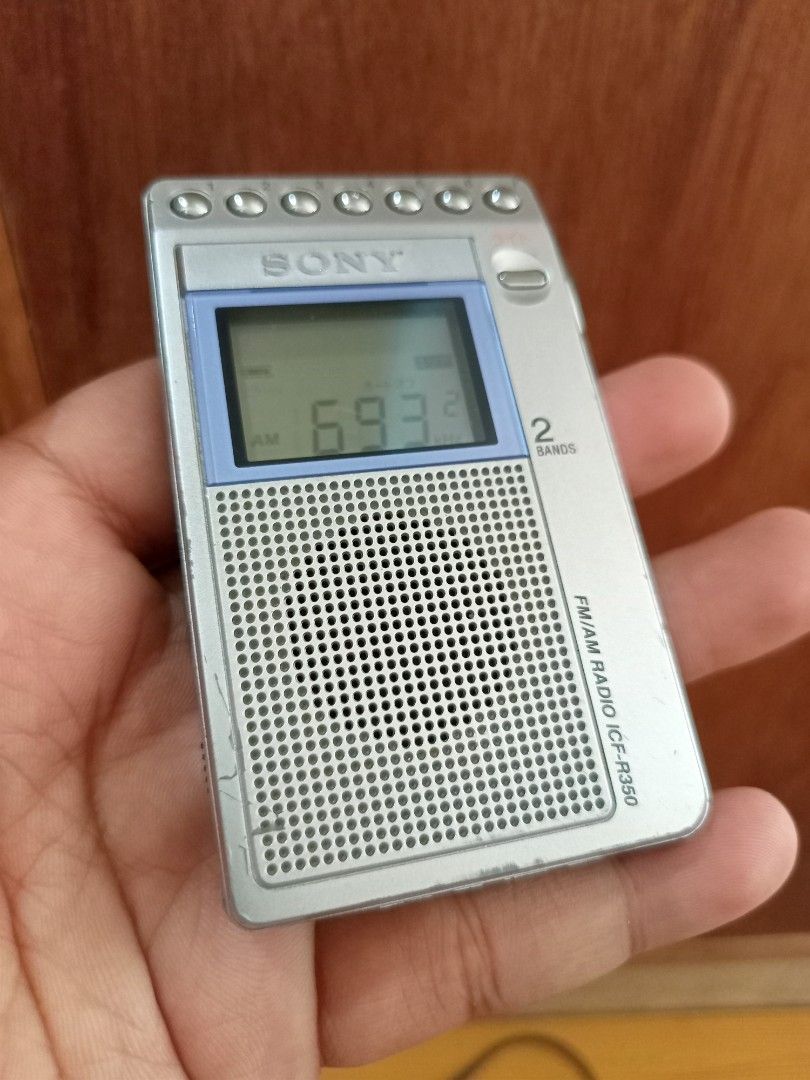 Rare Sony ICF-R350 portable AM/FM PLL synthesized radio RARE JAPAN ...