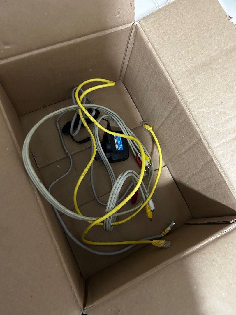 Router with cables, Computers & Tech, Parts & Accessories, Networking ...