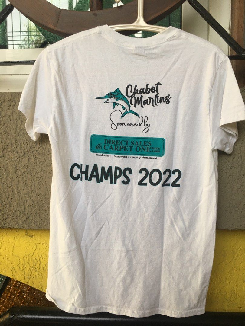 S - Chabot Marlins Swim Team Shirt (Category: Tshirts & Polo Shirts ) located in Cavite. Submitted by hellomiming (Listing ID 1267182121, Image 2). Description: Preloved - EUC-Like New - Boys/Men's Small - Chabot Marlins Swim Team Shirt ▪️Personal item of my pamangkin. Like new condition. T-shirt of his swim team he was in in the US. ▪️2pcs available. Both euc - like new condition. ▪️Size:S on tag. Measurements in photos. ▪️Gildan Heavy Cotton FA
