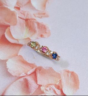 Sapphires half eternity ring