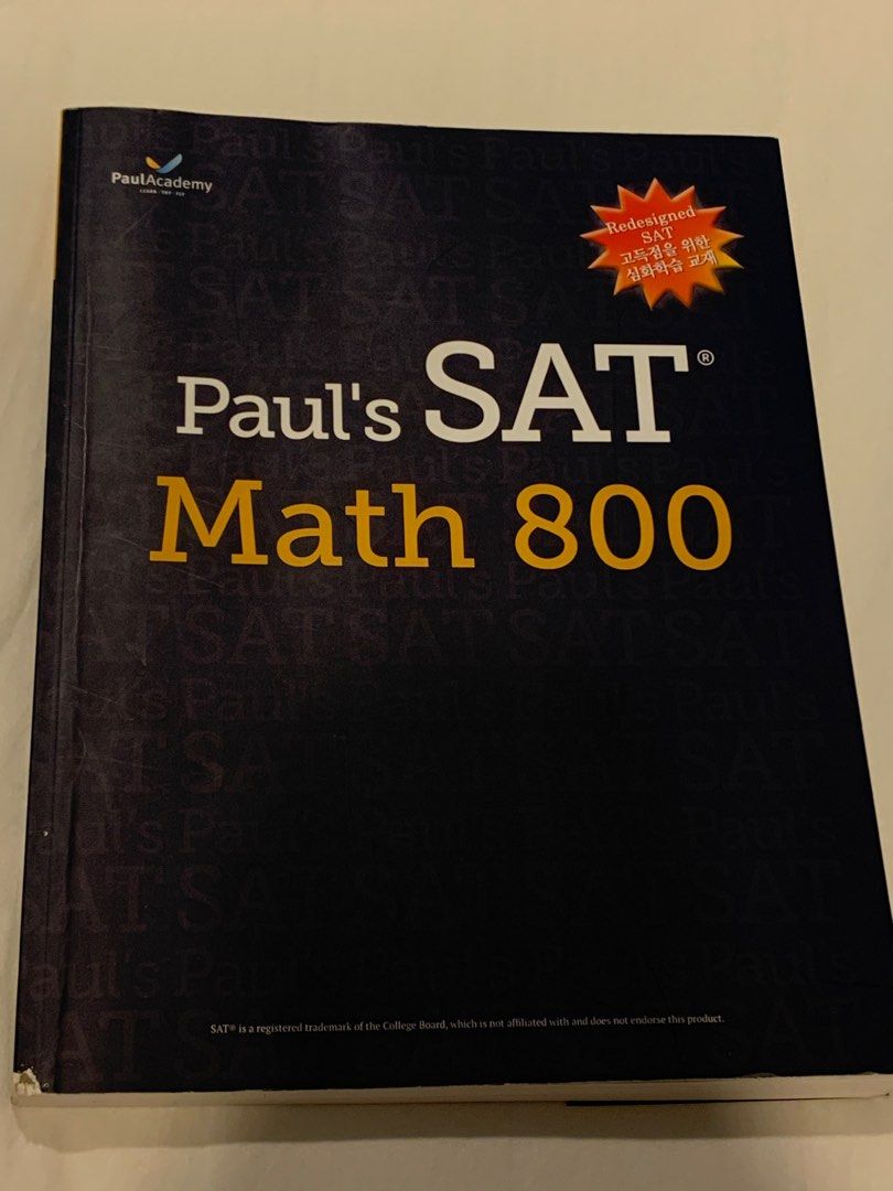 SAT Math textbook, Hobbies & Toys, Books & Magazines, Textbooks on ...