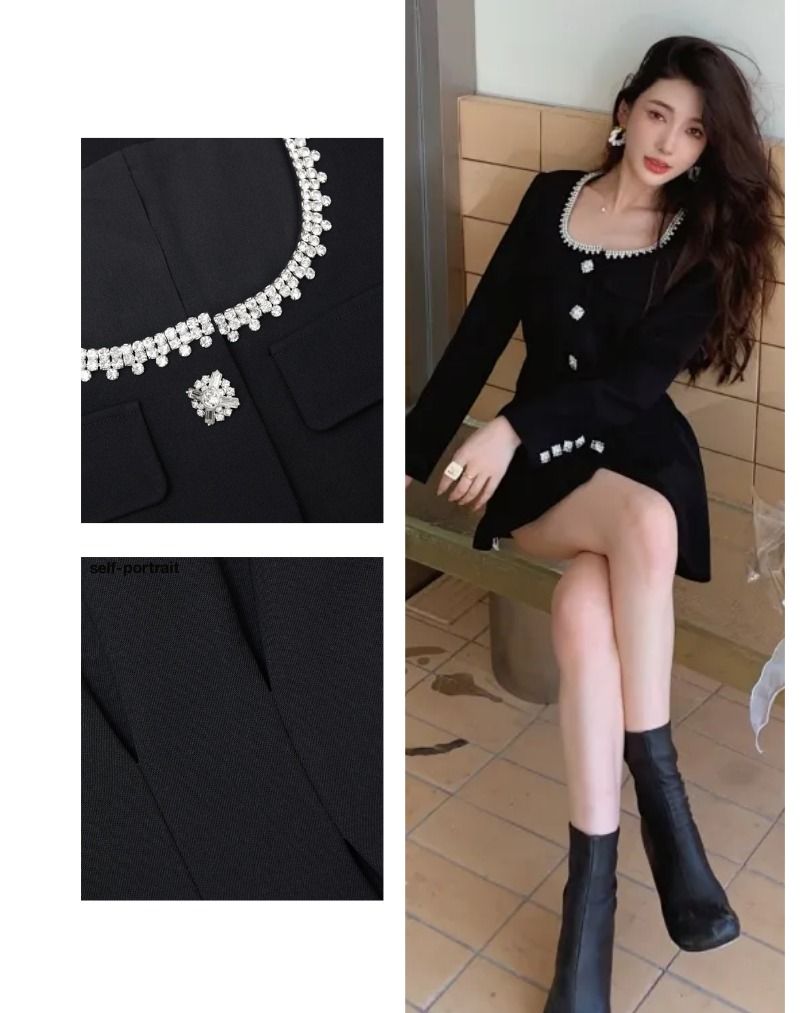 beautiful prom dresses black Hi-Lo Off Shoulder Black Lace Prom Dress with Sleeves main image 0