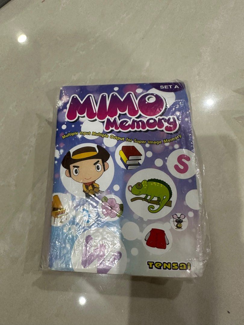 Shichida Method - MIMO Memory (Category: Educational & Learning Toys) located in Singapore. Submitted by summers_closet (Listing ID 1267112034, Image 2). Description: Bought from original Shichida Method, Tensai. Selling mimo memory set A and set J. Complete sets for both..