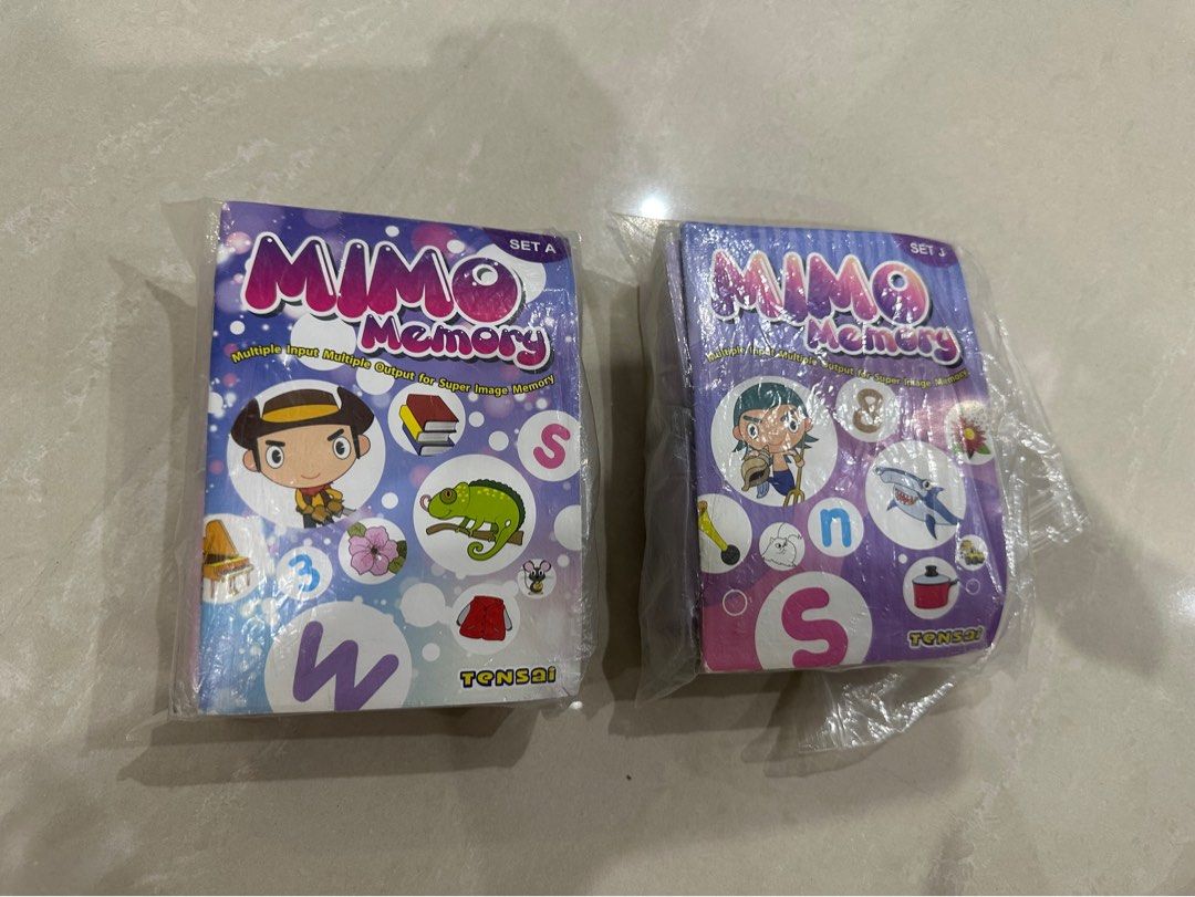 Shichida Method - MIMO Memory (Category: Educational & Learning Toys) located in Singapore. Submitted by summers_closet (Listing ID 1267112034, Image 1). Description: Bought from original Shichida Method, Tensai. Selling mimo memory set A and set J. Complete sets for both..