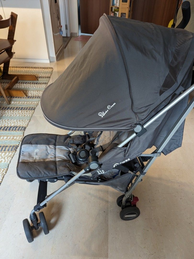Silver Cross Zest Stroller Silver, Babies & Kids, Going Out, Strollers