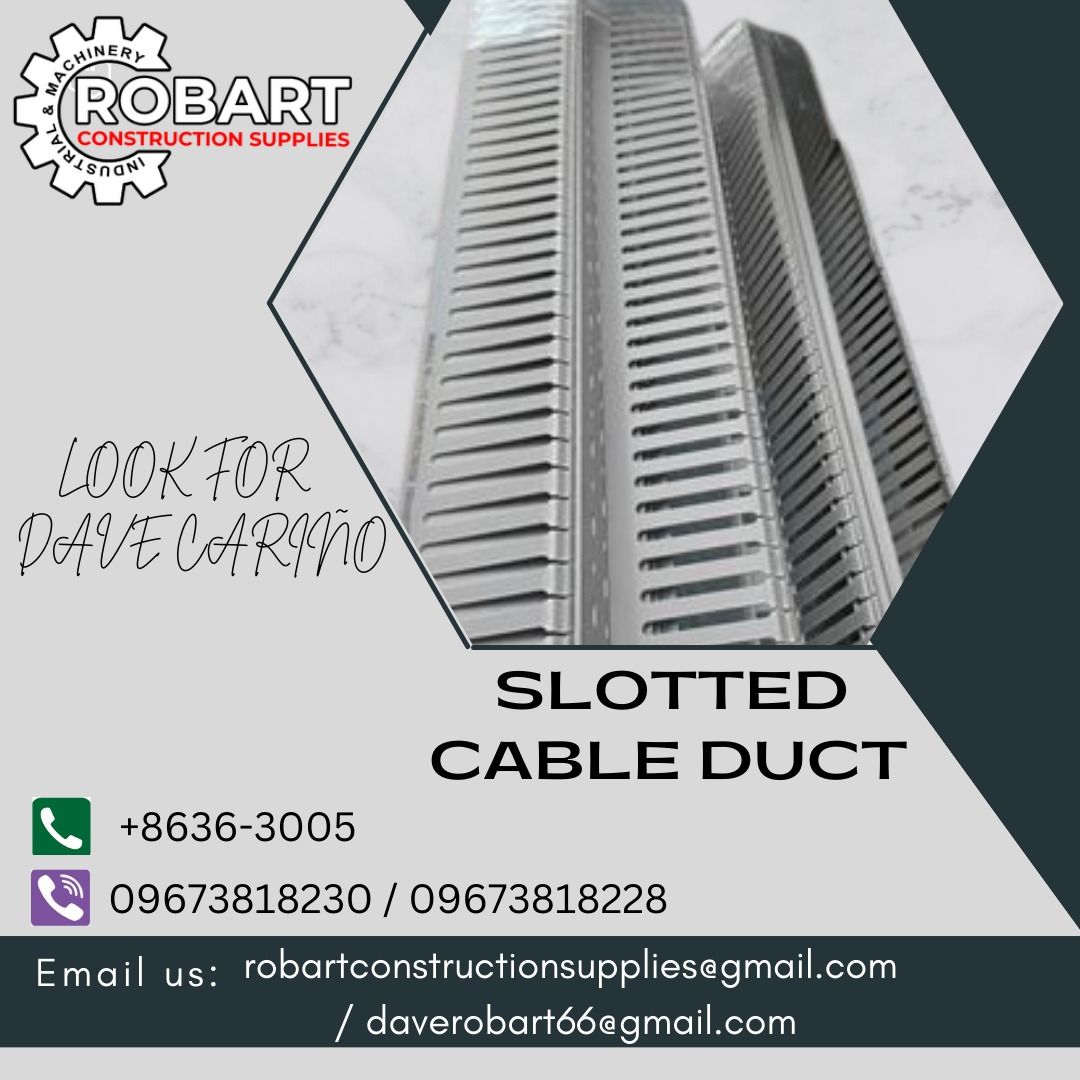 SLOTTED CABLE DUCT, Commercial & Industrial, Construction Tools ...