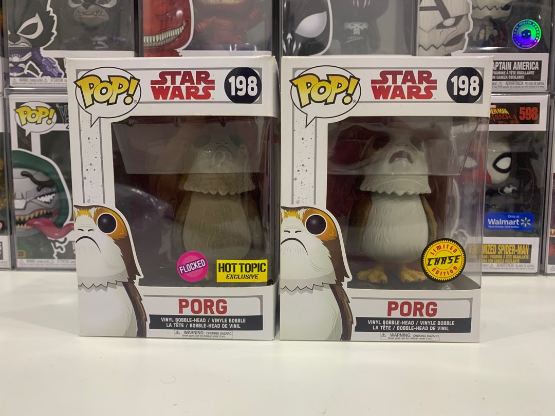 Star Wars Porg Flocked Chase Funko Pop Hobbies Toys