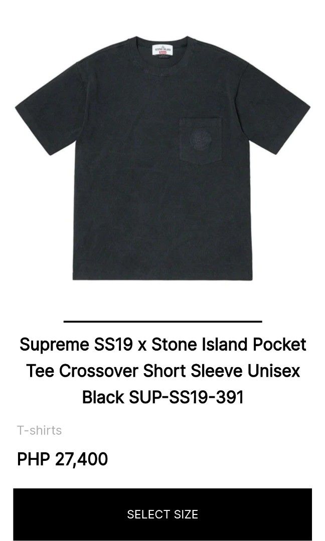 Stone island supreme top pocket tee