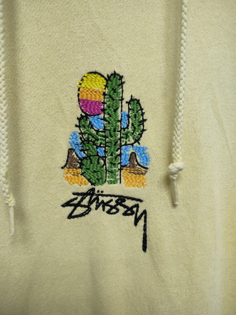 Stussy embroidered store cactus hoodie