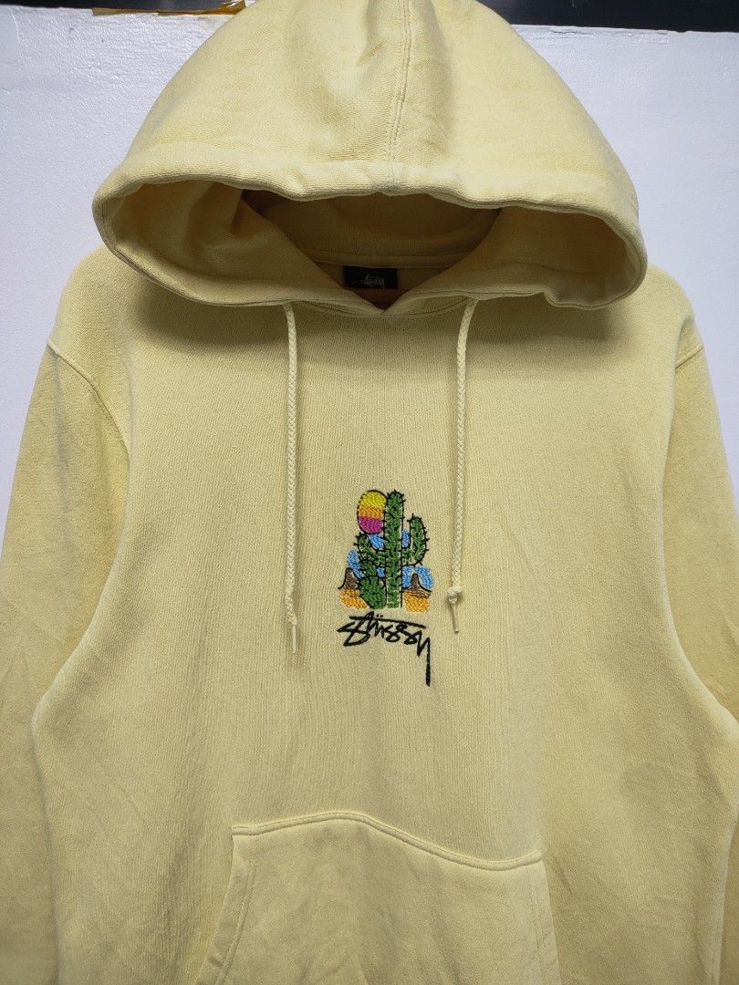 Stussy Embroidered Cactus Hoodie Sweatshirt Men s Fashion Tops