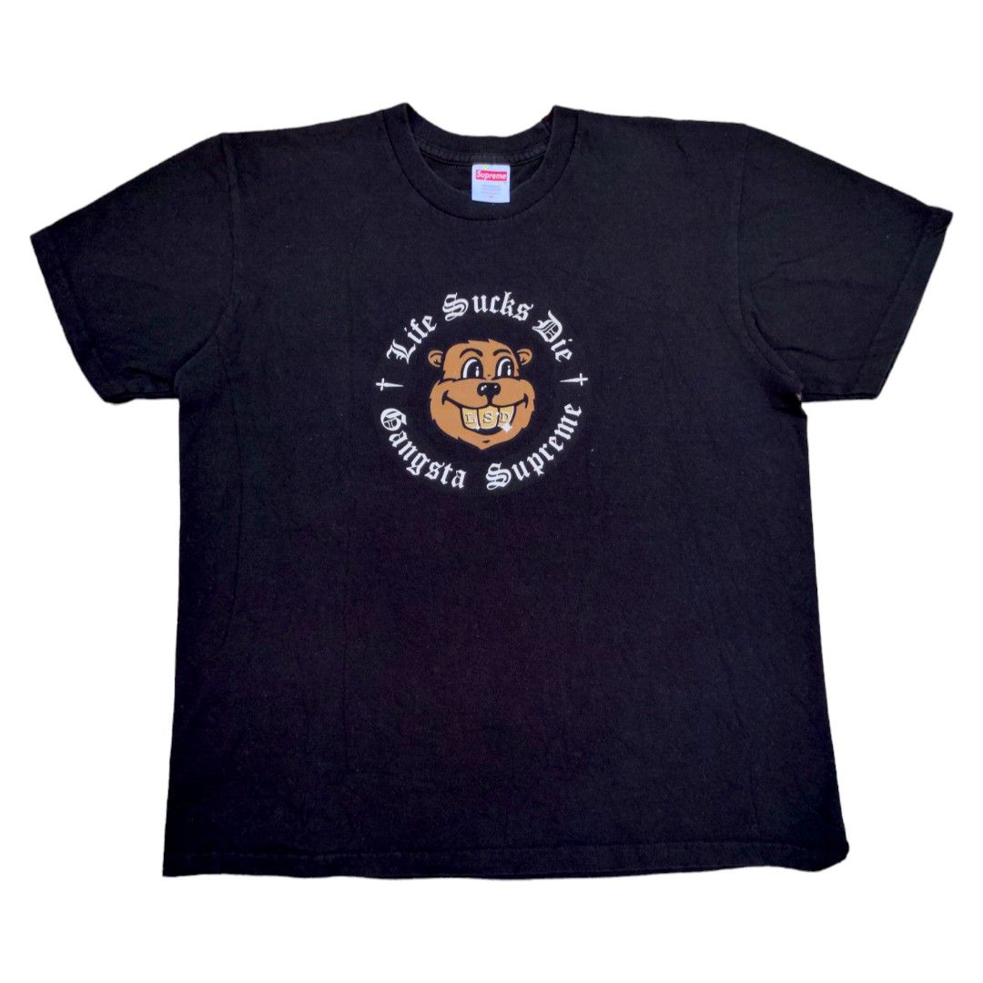 Supreme life best sale sucks die tee