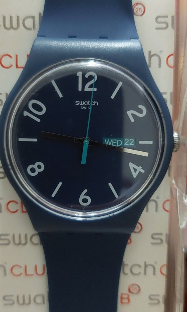 Swatch Watch Day Date SUON705 Unisex Men s Fashion Watches Accessories Watches on Carousell