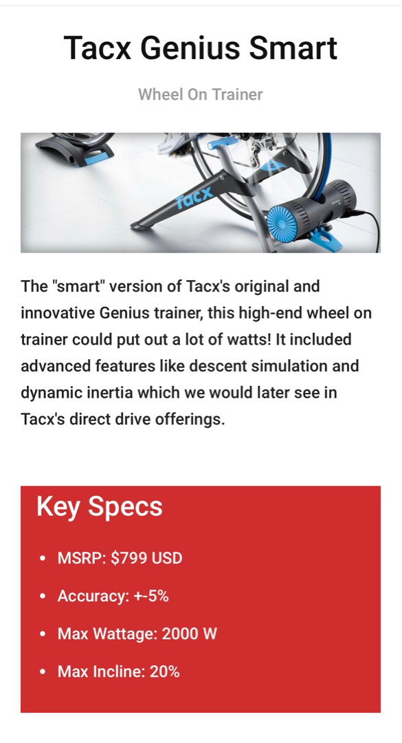 Tacx genius, cycling equipment , zwift equipment, Sports Equipment,  Bicycles & Parts, Parts & Accessories on Carousell