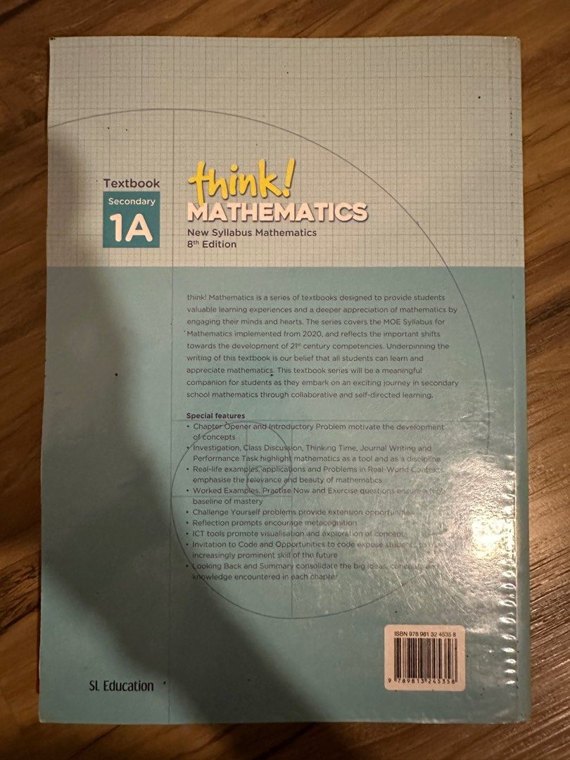 Think mathematics textbook 1a hobbies toys books magazines
