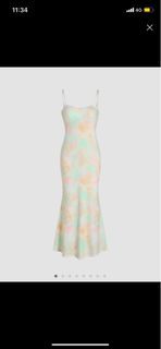 tie dye cami mermaid maxi dress