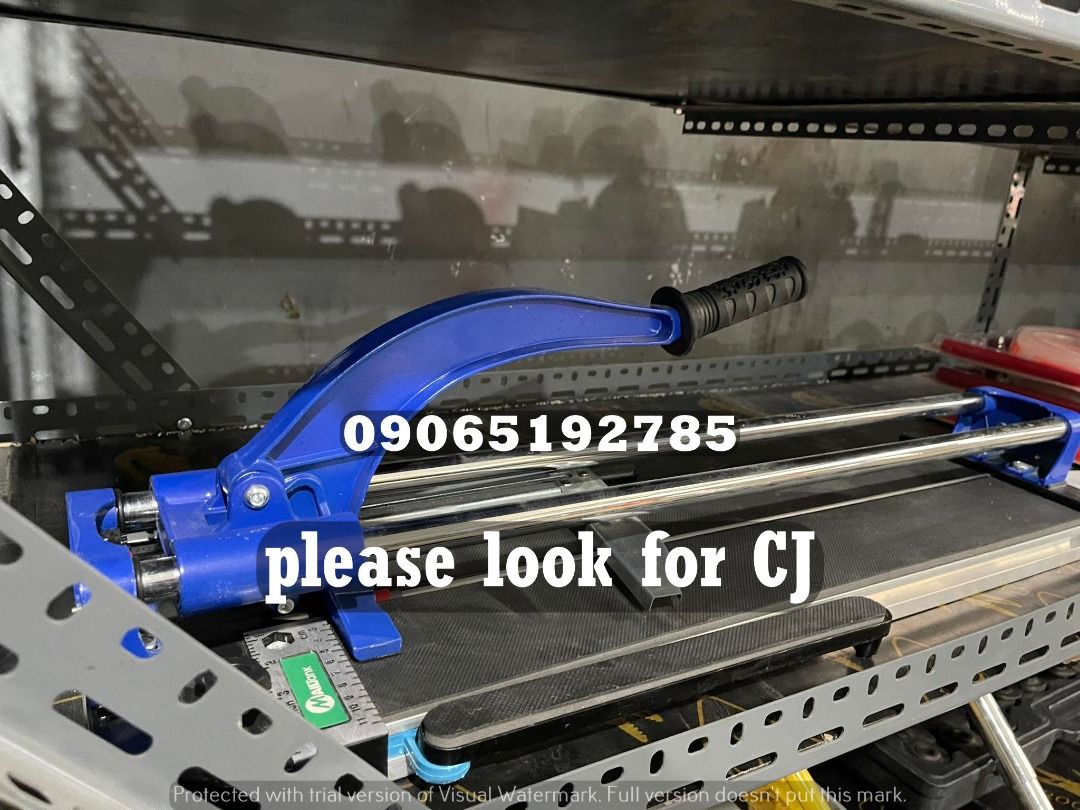Tile Cutters (Category: Construction Tools & Equipment) located in Makati City. Submitted by claire_joy (Listing ID 1267036731, Image 1). Description: CONTACT DETAILS: 📌0-9-0-6-5-1-9-2-7-8-5 please look for CJ. 🧭LOCATION: 📍Manila Mayhaligue St. Abad Santos Manila 📍Cavite Centennial Rd Kawit Cavite note: price may change without prior notice..