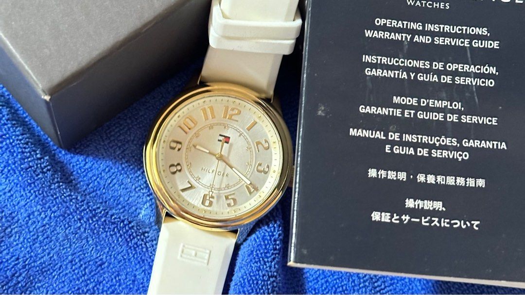 Tommy hilfiger outlet gold plated watch