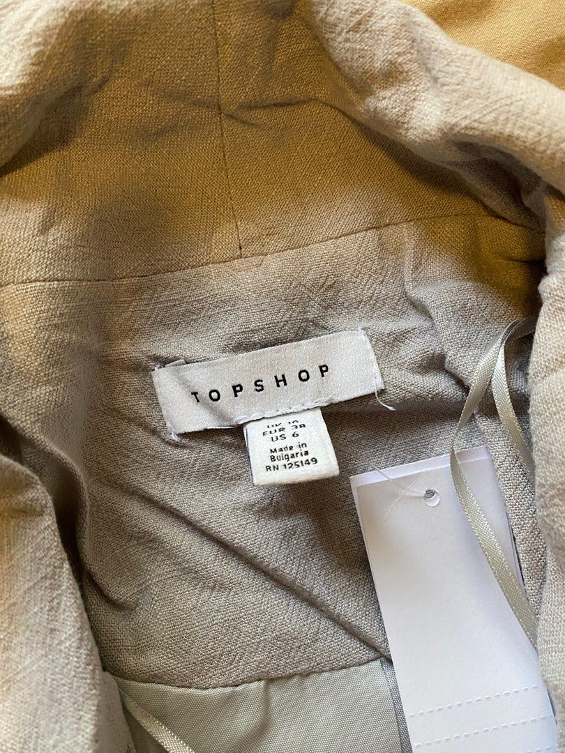 Topshop blazer (Category: Coats, Jackets and Outerwear) located in Quezon City. Submitted by katdcc (Listing ID 1267021575, Image 2). Description: Topshop oversized blazer. Can fit small-medium.