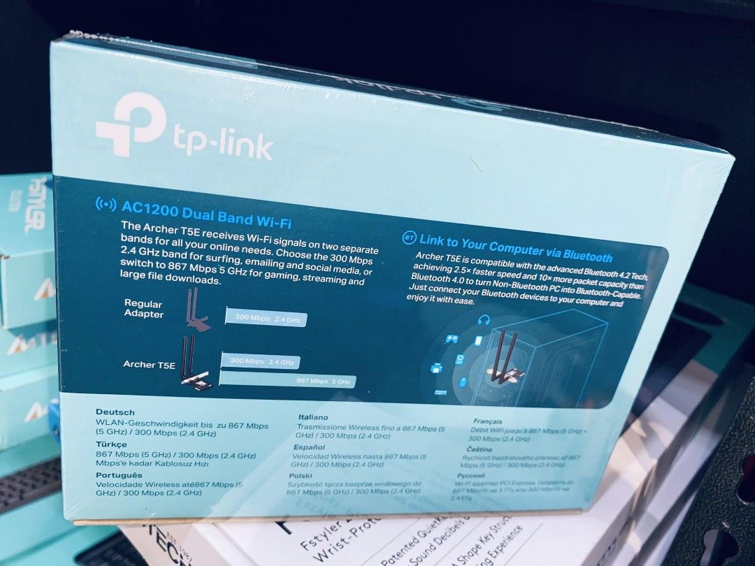 TP-Link Apresenta Adaptador Archer T5E Para Garantir Wi-Fi De Alta Velocidade E Bluetooth A Todos Os Computadores