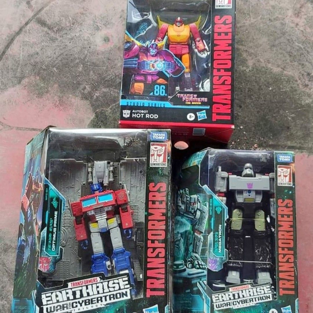 Transformers Earthrise Optimus Prime Megatron Studio Series 86 Hot Rod