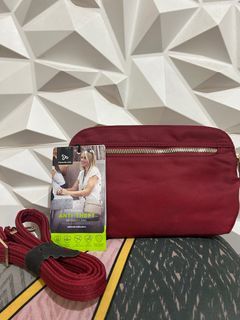 Travelon Protected Tailored Travel  safety clutch crossbody bag [RED]