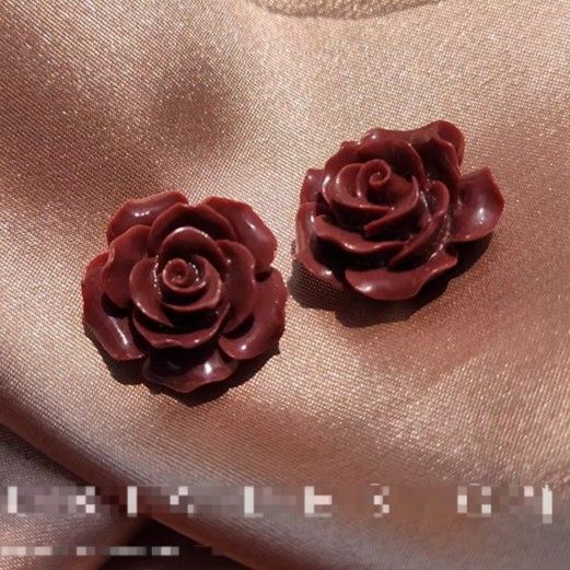 Red store acrylic earrings