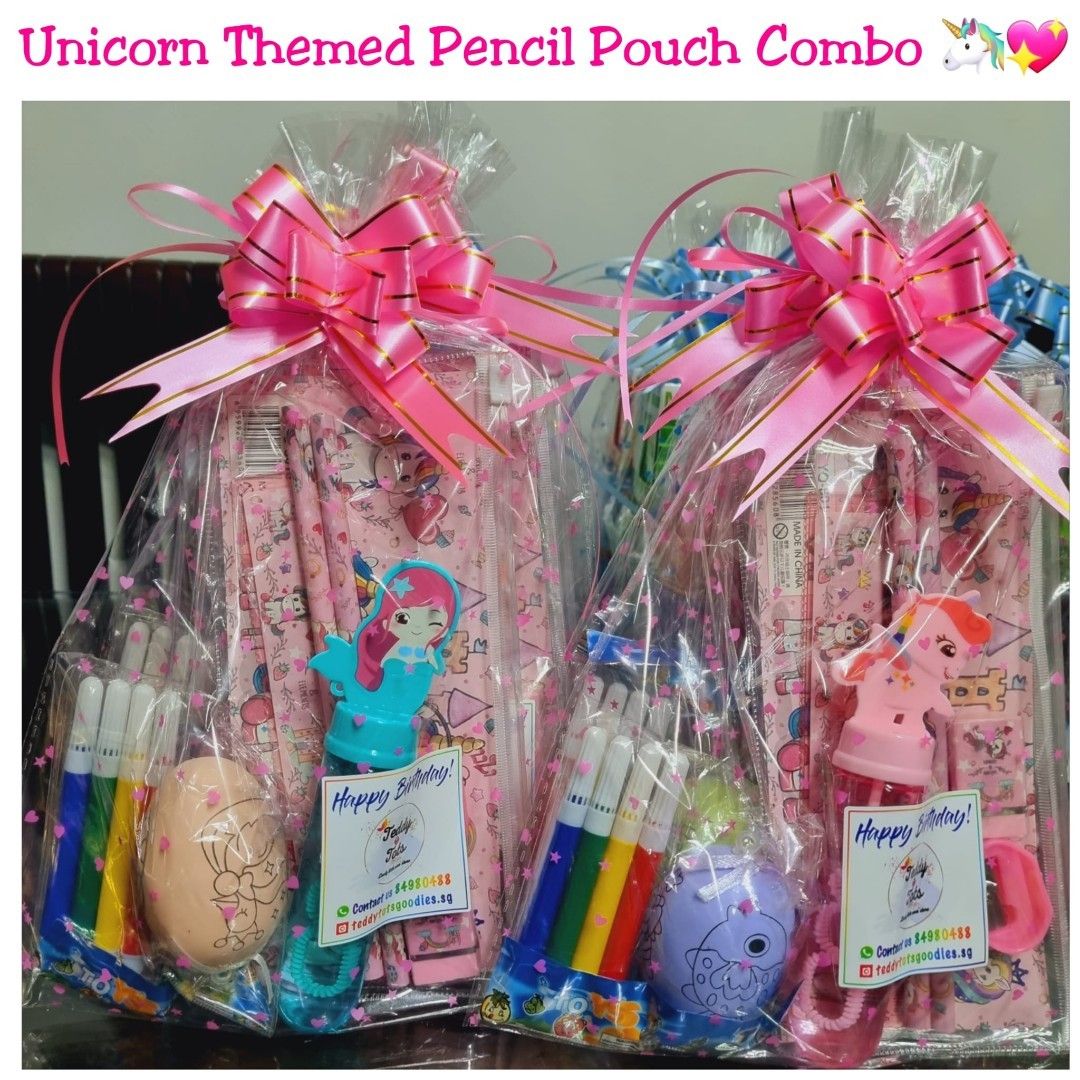 😍🌈 Children Day gift 3 in 1 set. $2.90 .Unicorn sling with pencil and  rainbow