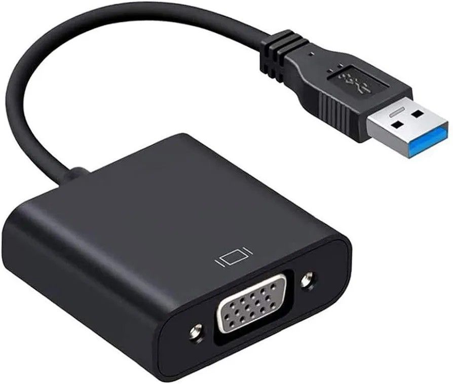 avedio links USB3.0 to VGA HDMI Adapter Converter, USB to HDMI VGA Adapter  Support HDMI VGA Sync Output 1080p Compatible with Windows 7/8/8.1/10
