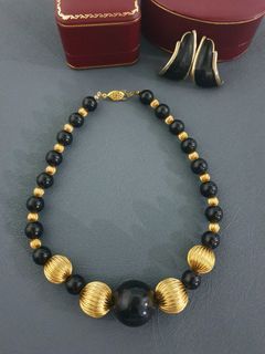 Vintage necklace and earrings set from Japan
