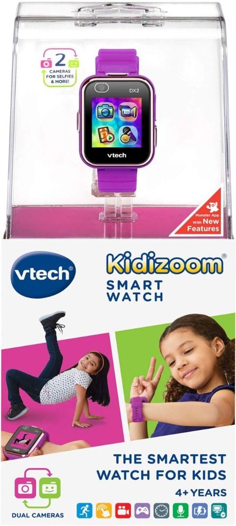 READY STOCK VTech Kidizoom DX2 Smartwatch Purple Hobbies Toys