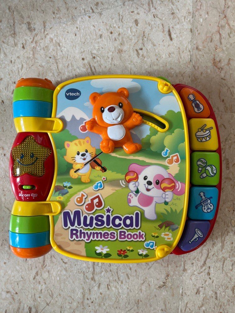 Vtech Musical Rhymes Book, Babies & Kids, Infant Playtime on Carousell