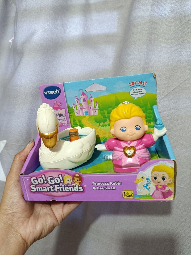 Vtech Princess Robin and her Swan (Category: Kids Toys) located in Quezon City. Submitted by mhoniqvela04 (Listing ID 1267112835, Image 1). Description: Brandnew with box✅ Guaranteed Original✅ Tested-working✅.