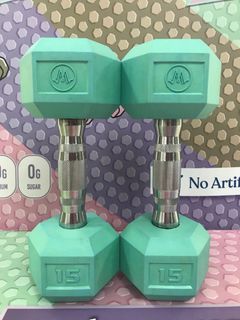 Wandergym 15Lbs Wanderbar Hex Dumbbells (Product Pull out)