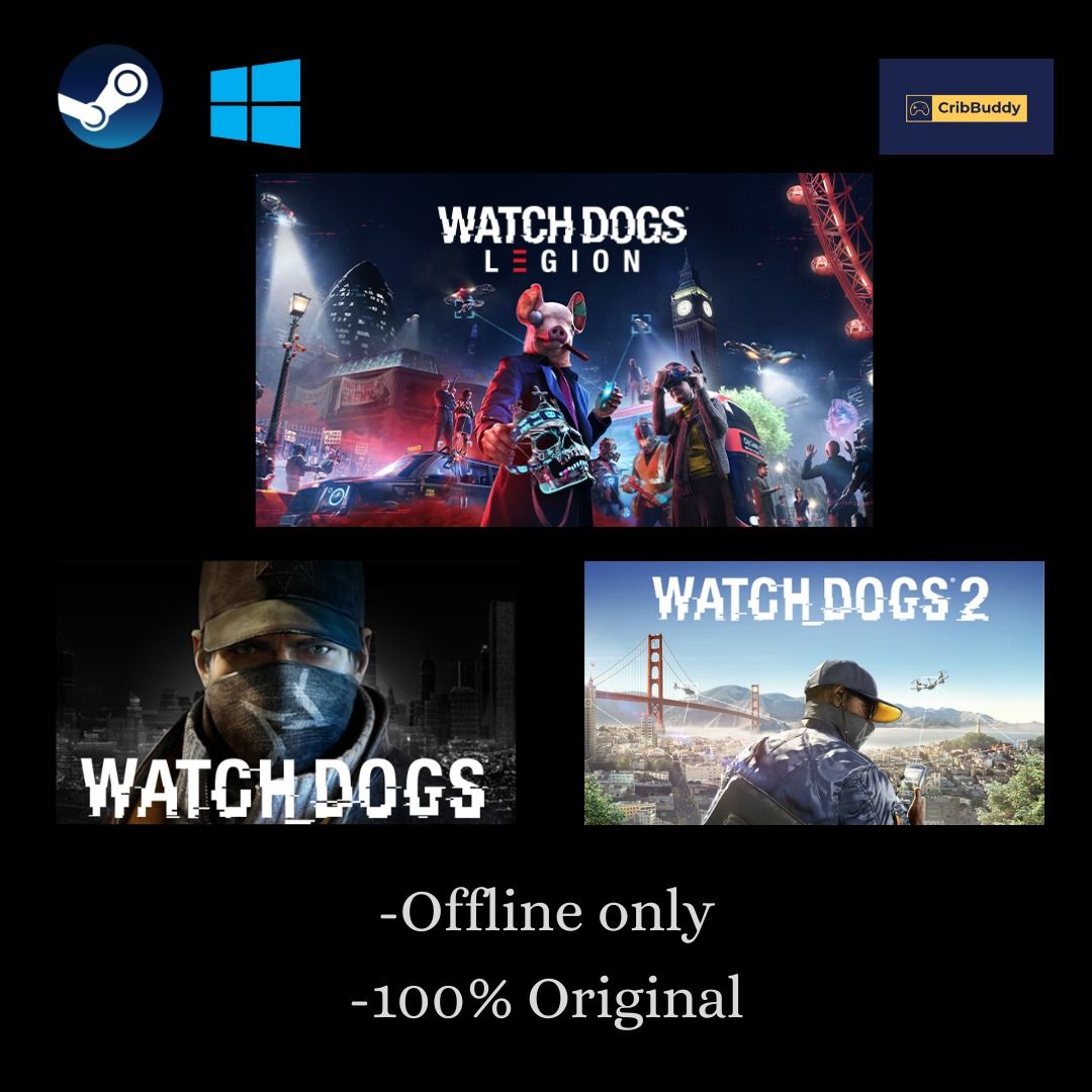 Watch Dogs Legion Ultimate Edition + Watch Dogs 2 + Watch Dogs - Steam  Sharing