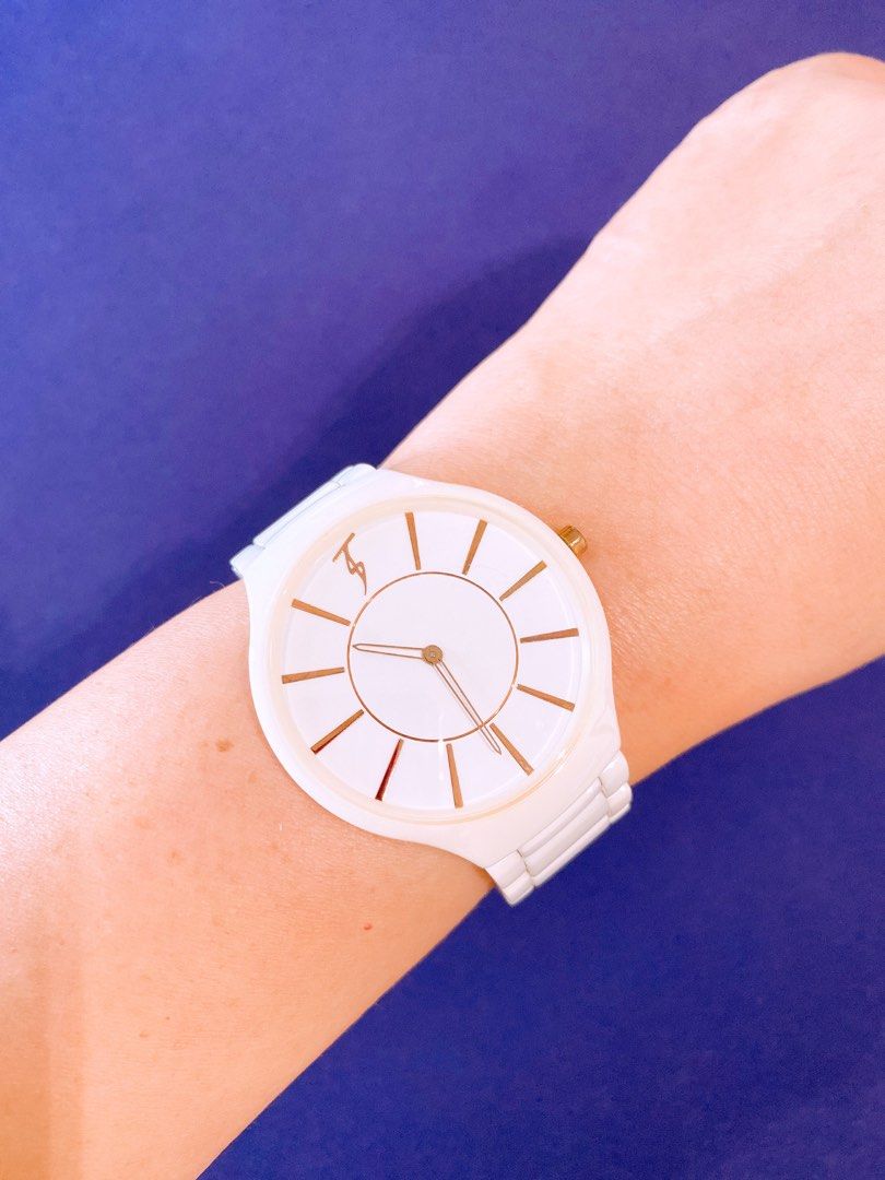 White outlet ceramic watch
