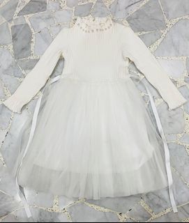 White frock discount for kids