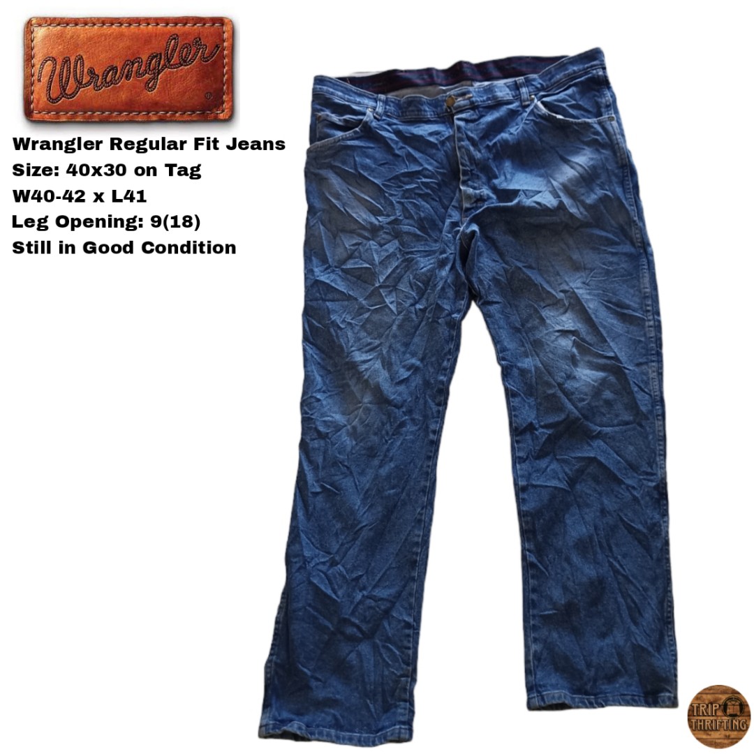 Wrangler Authentic Regular Fit Jeans, Men's Fashion, Bottoms, Jeans on ...