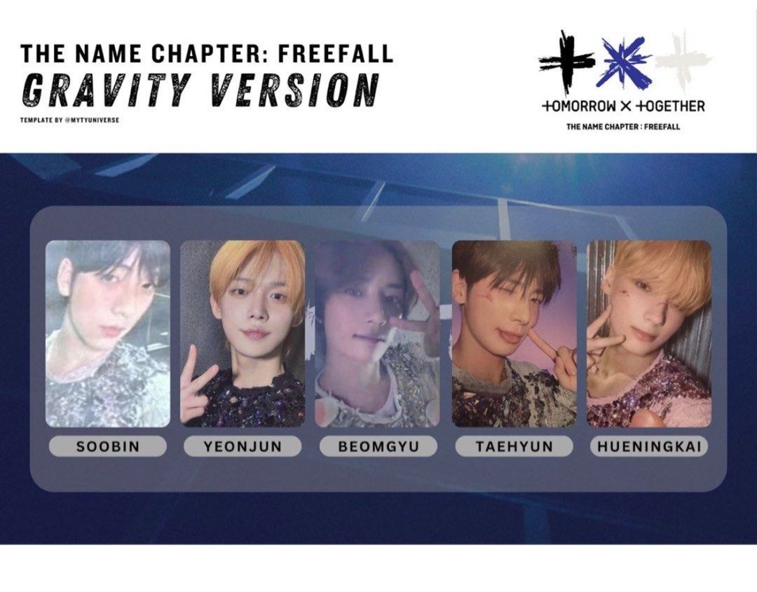 TXT FREEFALL GRAVITY weverse ラキドロ 10コンプ Beomgyu TXT The