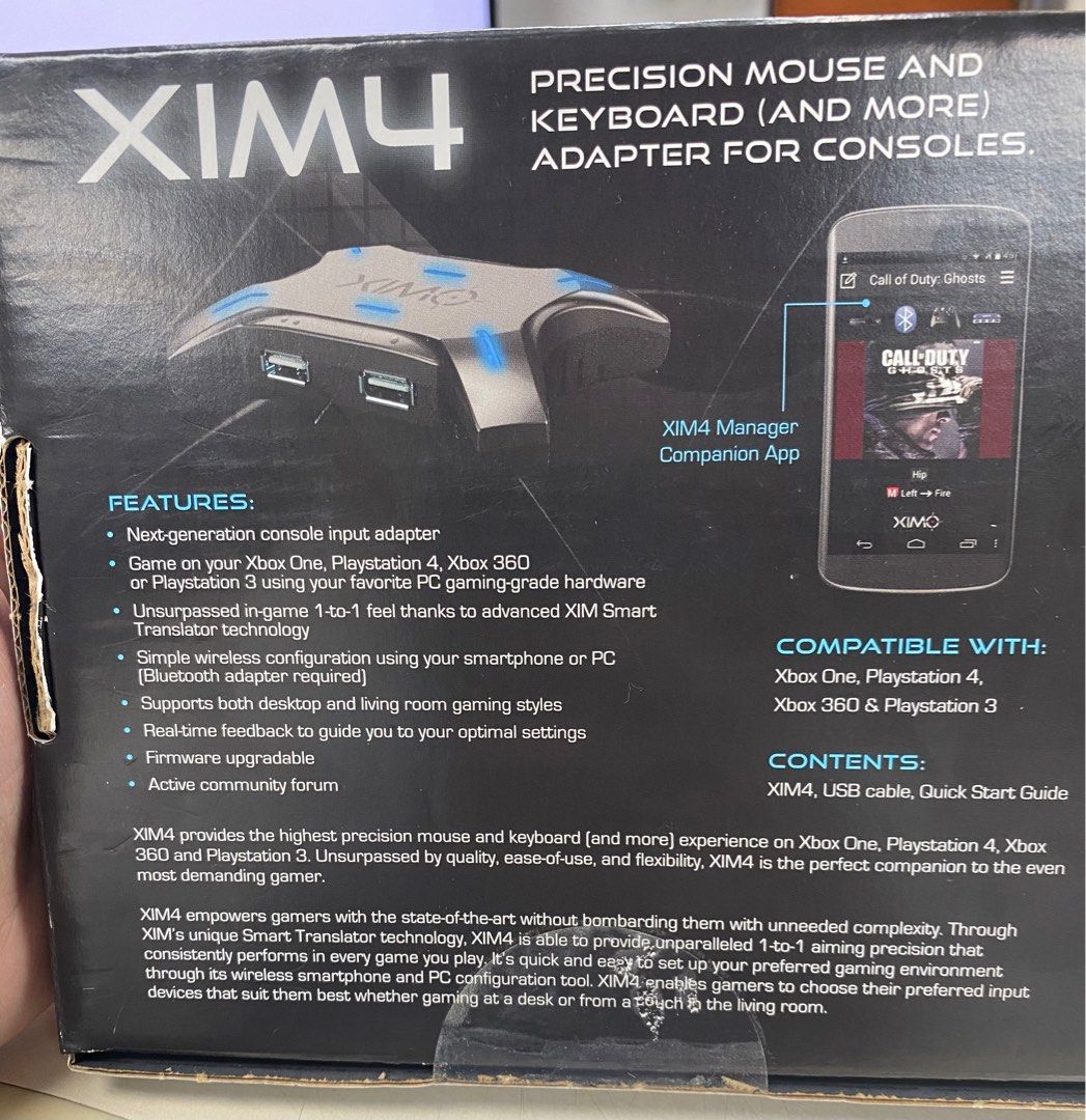 XIM4, 電子遊戲, 遊戲機配件, 充電綫及充電器- Carousell