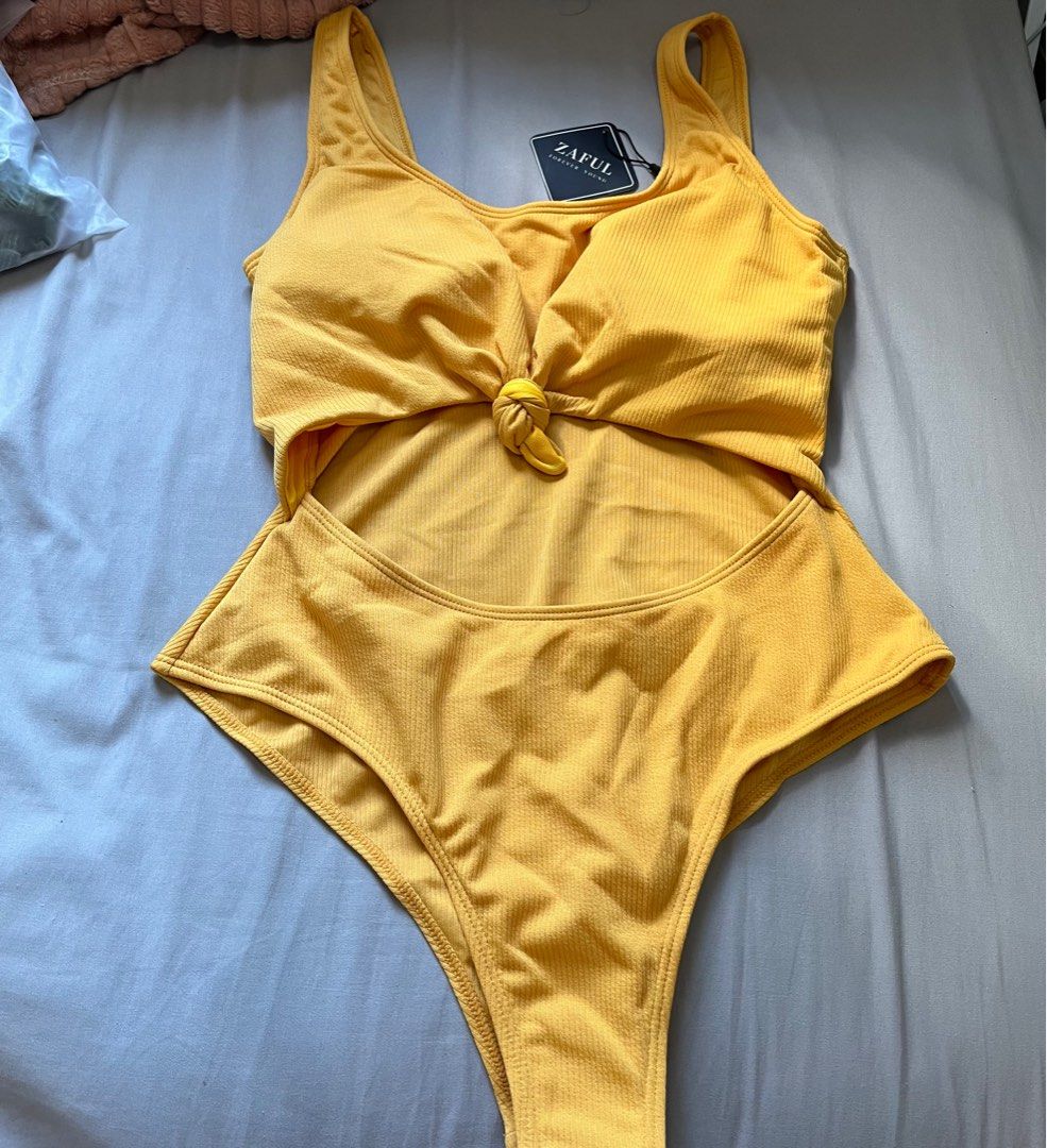 Zaful yellow top one piece